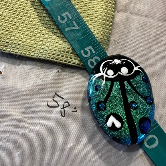 Claiborne Silk NeckTie Metallic/Shiny Lime Green Mini Diamond Pattern 58 x 3 3/4 - Picture 11 of 13